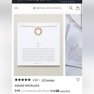 Bryan Anthony’s squad necklace